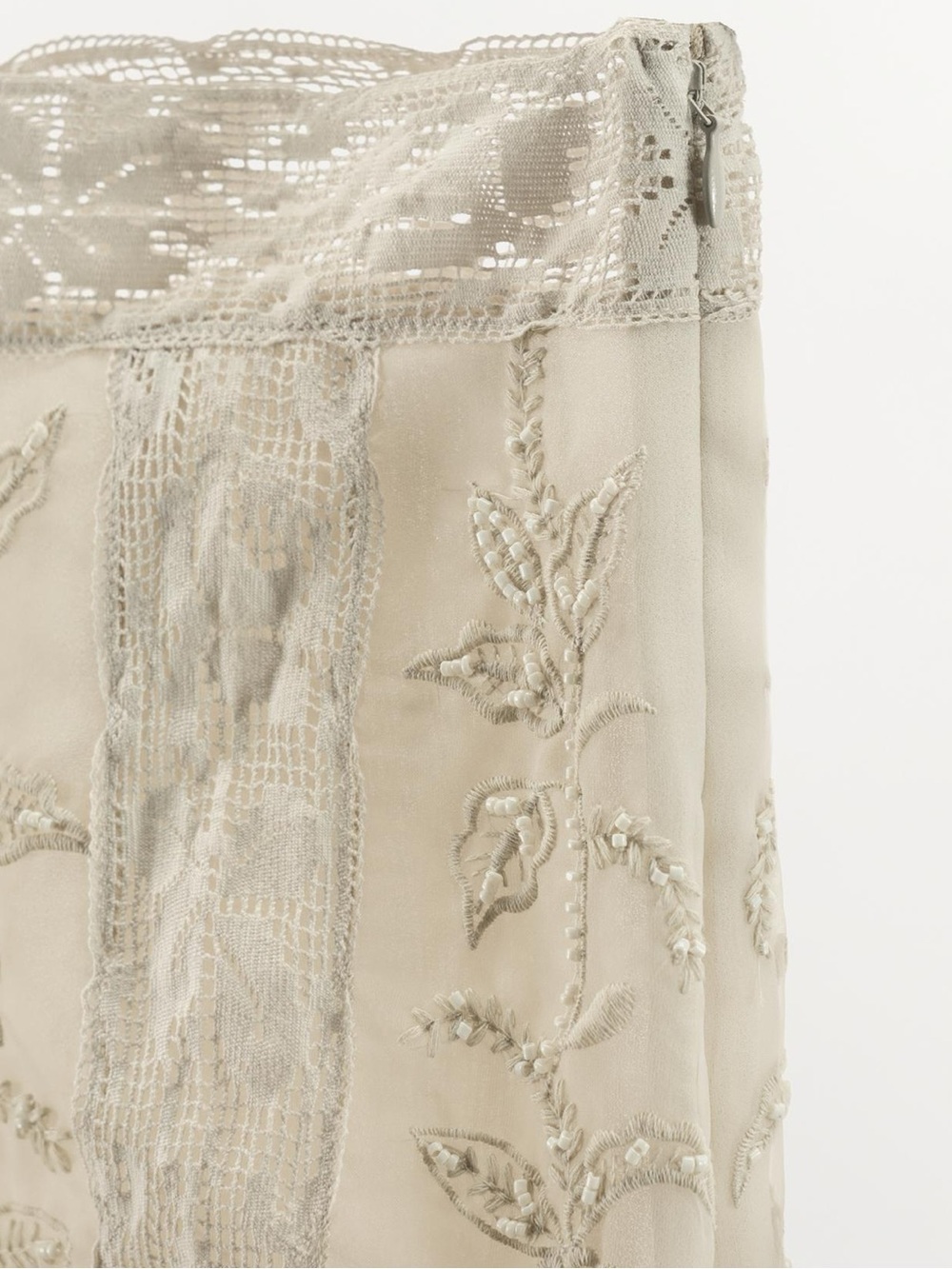 BEADED EMBROIDERED ORGANZA SKIRT - Picture 5 of 8